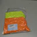 Women's Neon Scrunch Crew Socks 80s 90s Retro 3-Pack Cotton Stacked Boot Calf Cozy Ribbed Slouchy Socks Size 5-10 (1-white/Neon Green/Neon Orange)