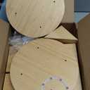 Wooden Tortilla Press 10 Inch - Tortilla Maker Bamboo Prensa para Tortillas with 50 Parchment Paper & Dough Cutter, Mexican Tortillera Press for Homemade Corn Tortillas, Burritos, Taco, Roti