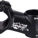 WAKE MTB Stem 31.8 17 Degree 70 90 110mm Bike Stem Mountain Bike Stem Short Handlebar Stem for Most Bicycle, Road Bike, MTB, BMX, Fixie Gear, Cycling (Aluminum Alloy, Lightweight, Black)