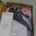 Bathroom Faucet Brushed Nickel Modern Waterfall Bathroom Sink Faucet with Single Handle Suitable for 1 or 3 Holes,Supply Deck Plate and Hose