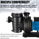 TonGass (2-Pack) 2" MIP x 2.37" PVC Hi-Temp Unions Compatible with Pentair Whisperflo & Intelliflo Pool Pumps Hand-Tightened Pool Pump High Temp Unions Replacement for Schedule 40 Male Adapters