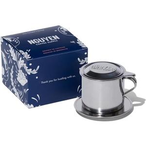 Nguyen Coffee Supply - Original Phin Filter: Stainless Steel 4oz Chamber 3.25 inch plate Diameter, Perfect Cup of Phin Drip Coffee in 5 minutes [4 oz]