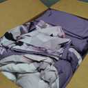 Mybedsoul King Size Comforter Set 7 Pieces, Bed in a Bag Soft Microfiber Bedding, Luxury Purple Floral Elegant Design, All Seasons Comforter Bed Set with Sheets, Pillowcases & Shams
