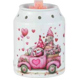 Candeldo Scentsy Wax Melt Warmer: Gnomes Wax Melter for Scented Wax Cute Electric Wax Burner with 2 Bulbs Valentines Day Home Decorations Gift for Women