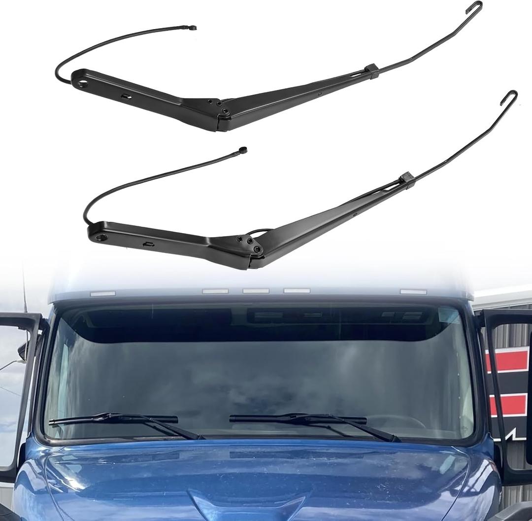 602-5420 Windshield Wiper Arm 2 Pack for Volvo VNL 2008-2014 LH and RH Wiper Arms Replace 602-5420 85111394, Black