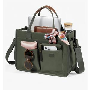 Canvas Tote Bag for Women Work Tote Bags with Zipper Nurse Crossbody Bags Handbags Shoulder College Teacher Laptop Bag