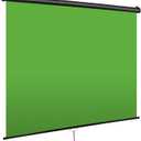 EMART Retractable Green Screen 75 x 79 Inch Collapsible Pull Down Chromakey, Mountable-75"x79"
