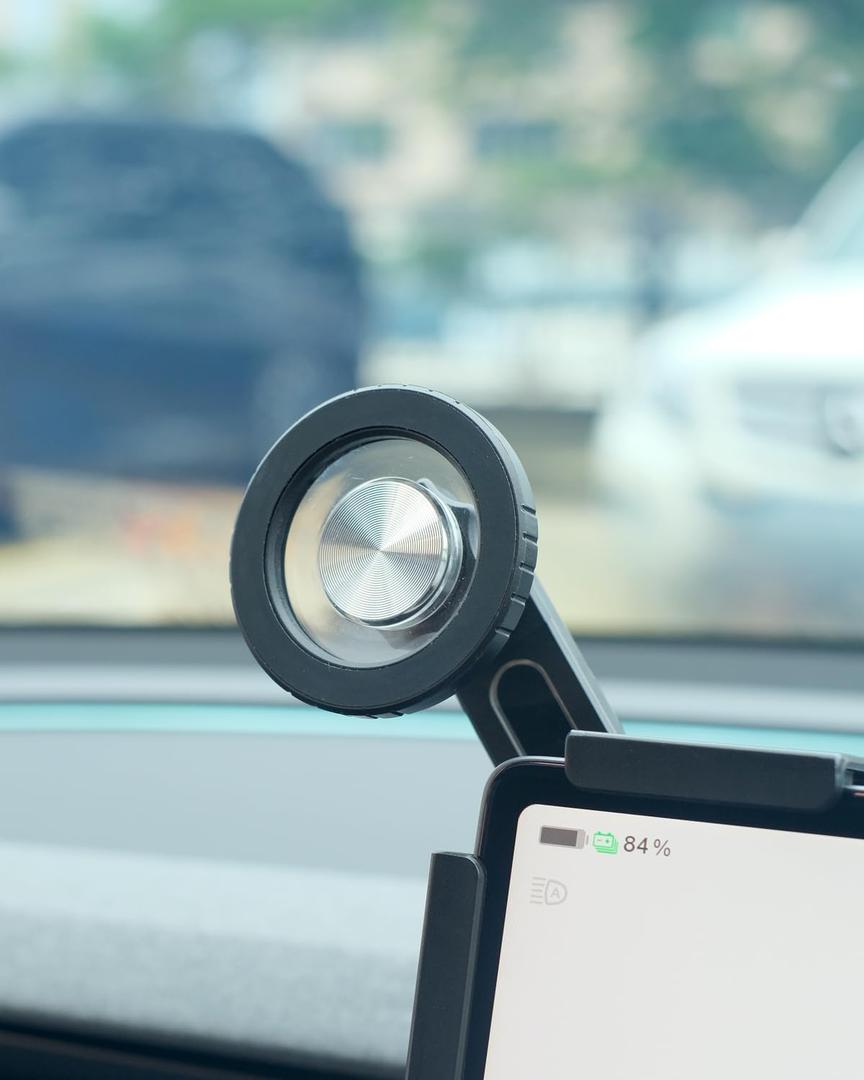 Delobon Tesla Phone Mount Strongest Magnet Power Screen Phone Holder Tesla Model 3/Y/Cyber truck Accessories for iPhone MagSafe Car Mount