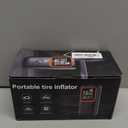 Tire Inflator Portable Air Compressor - 150PSI Cordless Air Pump for Car Tires with Pressure Gauge & LED Light, 3X Faster Inflation Electric Air Compressor for Car Bikes, Motorcycle, Ball (orange)