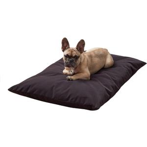 Charlie Corduroy Reversible Pillow Dog Bed with Removable Cover, Steel, Small (36" x 24")