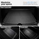 All Weather Cargo Liners for New 2025 2026 Tesla Model Y Juniper Trunk Mat with Front and Rear Frunk Trunk Tray Mats Protector Anti-Slip TPE Accessories (3PCS)