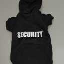 Dog Hoodie Security Dog Sweater Soft Brushed Fleece Clothes Hoodie Sweatshirt with Pocket Sweaters for Medium Dogs(M)