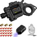 Metal Fidget Toy Gun: Fidget Spinner Cool Fidget Toy for Men Stress Relief Spinner Ring for Finger Concentration Office Study Travel Gift for Man(Black)