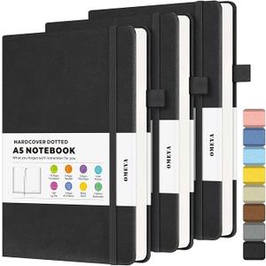 Lined Journal Notebook, 1Pack A5 College Ruled Notebooks for Work, Hardcover Notebook Each with 2 Pockets & Pen, Leather Journal for Women, Men, 160 Pages, 100GSM Thick Paper (Black, Brown, Grey) Lined Journal Notebook, 1Pack A5 College Ruled Notebooks for Work, Hardcover Notebook Each with 2 Pockets & Pen, Leather Journal for Women, Men, 160 Pages, 100GSM Thick Paper (Black, Brown, Grey)