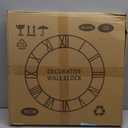 LEIKE Large Wall Clocks with Night Light Battery Operated,Silent Non Ticking,Rustic Modern Big Wood Clock for Living Room, Bedroom,Kitchen,Farmhouse,Office,Home Decor-20 Inch(Black-Arabic Number)