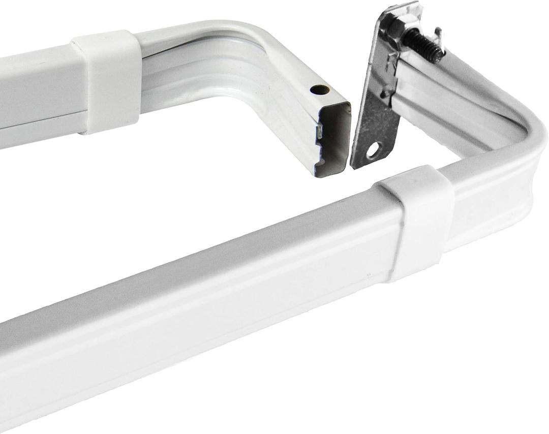 Rod Desyne Lockseam 2-Inch Clearance Window Curtain Rod, 28 to 48-Inch