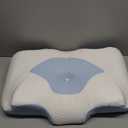 Osteo Cervical Pillow for Neck Pain Relief, Hollow Design Odorless Memory Foam Pillows with Cooling Case, Adjustable Orthopedic Bed Pillow for Sleeping, Support for Side Back Sleepers (Queen(25.5*16.5*5.2/4.1 inches), Blue)