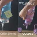 Coldest Tumbler with Handle and Straw, 100% Leak Proof Insulated Tumbler with Lid and Straw (3 Lids), Stainless Steel Tumblers for Women & Men, Cup Holder Friendly, 46 oz (Enchanted Rock)