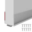 2 Pack Weather Stripping Door Seal, 36” Length Cuttable Door Draft Stopper, Strong Adhesive Door Sweep for Exterior and Interior Doors (2, White)