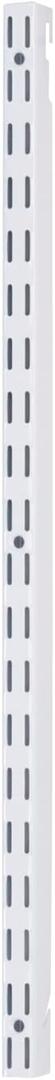 Rubbermaid Fast Track Adjustable Closet System Hardware, 25-Inch Upright, White, Pantry Storage/Organization for Clothes/Shoes/Food/Cleaning Supplies