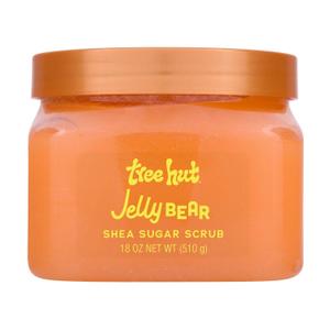 Tree Hut Jelly Bear Shea Sugar Scrub, Exfoliating, Hydrating & Moisturizing Body Scrub with Shea Butter & Nourishing Essential Oils, Smooth & Soften Skin, 18 oz