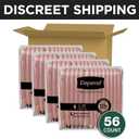 Depend Night Defense Adult Diapers, Incontinence & Postpartum Bladder Leak Underwear for Women, Disposable, Overnight, Large, Blush, 56 Count (4 Packs of 14)