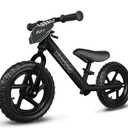 KRIDDO Toddler Balance Bike 2 Year Old, Age 24 Months to 5 Years Old, 12 Inch Push Bicycle with Customize Plate (3 Sets of Stickers Included), Steady Balancing, Gift Bike for 2-3 Boys Girls, Night