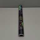 Vintage Boho Wallpaper Peel and Stick, Gothic Floral Contact Paper, Retro Flowers Bohemia Wall Paper Self Adhesive Removable Waterproof for Walls Shelves Cabinet Table 17.5" x 118"(Dark Purple, Green)