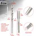 M12 x 1.75 Tap and 10.2mm Drill Bit Set, M2 HSS Metric Drill and Tap Set, Machine Screw Tap Drill Bit Kit for Metal