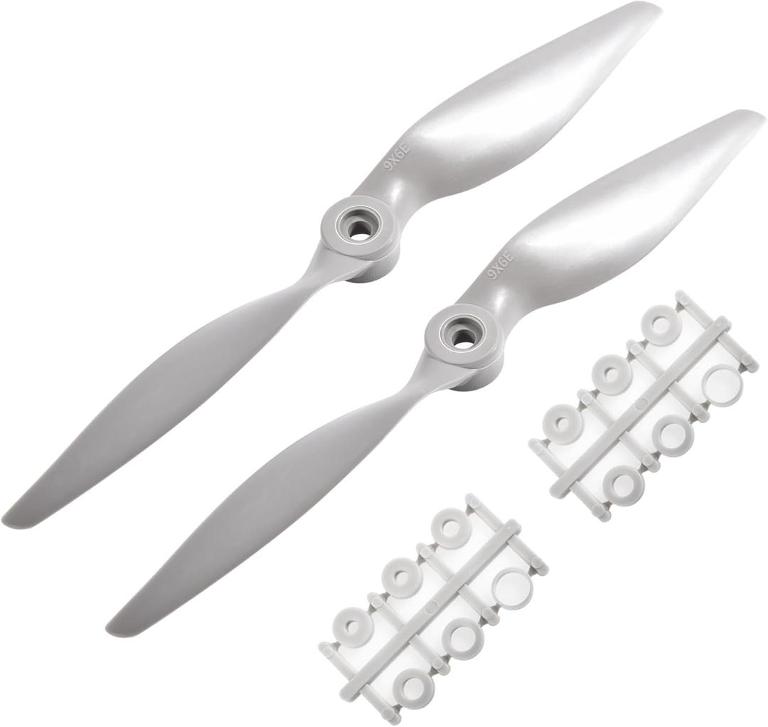 2 Pcs 9060 96" Propeller Prop,Remote Control Propeller,Rc Quadcopter Propellers,Gray Nylon Drone Propellers for Stunt Planes Gliders Flying Wings Delta Wings Drones