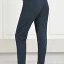 Bamans Womens Dress Pants Work Business Skinny Leg Pants Office High Waisted Slacks Slim Fit Casual Trousers (Blue, M)