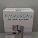 CASABREWS CM5418 Espresso Machine 20 Bar, Compact Espresso Maker with Steam Milk Frother, Stainless Steel Coffee Machine with 34oz Removable Water Tank for Cappuccino, Gift for Women or Men, Silver