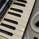 CAHAYA Melodica Instrument 32 Keys: Double Tubes Mouthpiece Air Piano Keyboard Musical Instrument Gift with Carrying Bag Beige Blue
