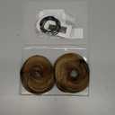 Hairpieces for Updos Stretch Bun Maker Elastic Band Human Hair Buns Women's No-Slip Design Messy Bun Piece Double Ponytail Buns Styling Essentials (5.5"16g, sP4-27 Medium Brown&Dark Blonde)