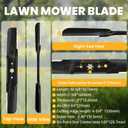 942-05056A High Lift Mower Blades,6-Point Star Mower Blades Replacement for Cub Cadet 54'' Enduro XT1-54 ST GT LT Craftsman Z560 T310 Z6900 Troy Bilt Mustang RZT L54 942-05056 742-05056A ZT1-54