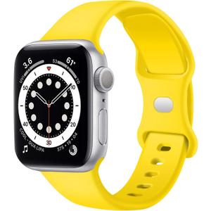 Sport Band Compatible with Apple Watch SE Bands 38mm 40mm 41mm 42mm 44mm 45mm, Replacement Soft Silicone Strap Wristbands for iWatch Series 11 10 9 8 7 6 5 4 3 Ultra Men Women