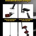Heavy Duty Boat Trailer Steps with Safety Handle, EVA Anti-Slip Mat, 700 Lbs Capacity, 4 Step Tongue Ladder with Handle, Easy Installation, Universal Fits for Trailers Tongue Steps