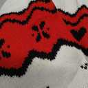 Simplee Womens Christmas Cardigan Casual Funny Reindeer Button Knit Open Front Cute Sweater for Holiday Party, L