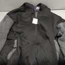 GEEK LIGHTING Mens Fleece-Lined Zip Up Hoodie, Thick Hooded Jacket Winter Warm Athletic Sweatshirt (3X-Large, Black/Gray)