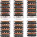 24 Count Razor Blades Refills, Soft Shave Sharp Blades