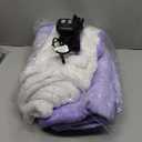 Electric Heated Blanket Full Size 72"x84", Dual-Sided Soft Flannel & Sherpa, LCD Display 10 Heat Settings with 1-12H Timer & Overnight Safe, Bed & Couch, Machine Washable, Light Purple