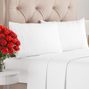 King Size 4 Piece Sheet Set - Comfy Breathable & Cooling Bed Sheets Set - Hotel Luxury Bedding for Women, Men, Kids, Teens, Boys & Girls - Deep Pockets, Ultra-Soft and Wrinkle Free - Oeko-Tex - White