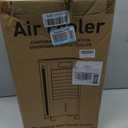 Portable Evaporative Air Cooler, Quiet Windowless Swamp Cooler with 4 Ice Packs, 2 Gallon Water Tank, Remote Control, 4 Modes & 3 Speeds, Oscillating Cooling Fan for Bedroom, Living Room and Office, 22'*12'*11'