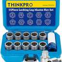 Click to see full view
	
	
Locking Lug Nut Key-Wheel Lock Key Compatible with Toyota,Lexus,Tacoma,etc. 10 Pieces Wheel Lock Removal Kit,A to J Anti Theft Lug Nut Removal Tool