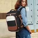 LOVEVOOK 40L Travel Backpack Carry on Flight Approved, Personal Item Bag with 3 Packing Cubes, Travel Backpack Bag for Women Fits 17" Laptop, Water-resistant Carry On Backpack for Airplanes