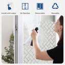 rabbitgoo Window Privacy Film, Frosted Glass Decorative Static Cling Sticker Sun Blocking Vinyl Covering for Home Kitchen Living Room Bathroom, 23.6 x 78.7 inches