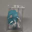 Serijoars Small Dog Collar with Rhinestone Crystal Diamond Colorful Bling Girl Puppy Cat Collars (L, Light Blue6)