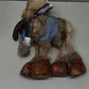 Christmas Reindeer Gnome Plush for Home Decor, Xmas Deer Elk Gnome Figurine Ornaments, Handmade Christ Moose Swedish Santa Decoration for Home Office Tabletop Blue