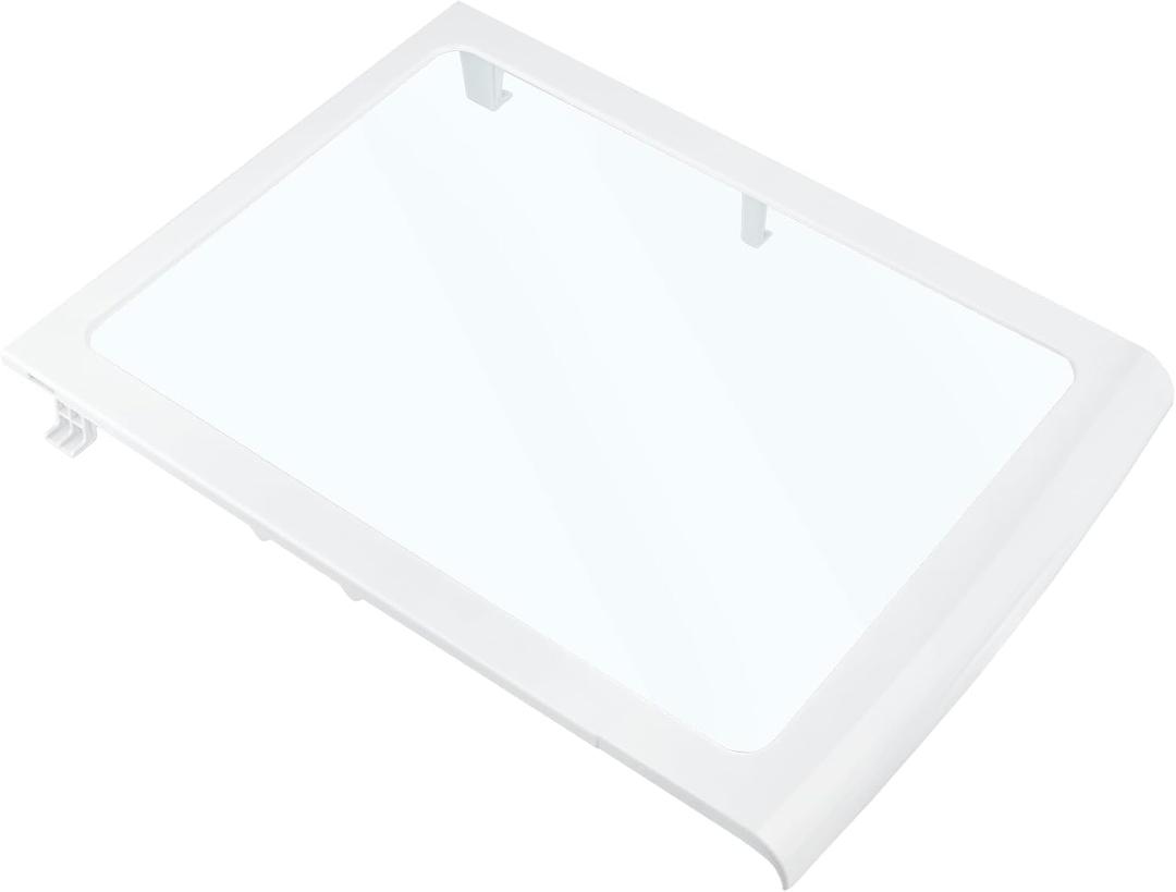 WR32X22844 Refrigerator Freezer Glass Shelf Compatible With GE GSE25HMHEHES, GSE25HSHBHSS, GSE25HMHJHES, GSE25HSHEHSS, GSE25HSHJHSS, GSE25HMHKHES Refrigerator etc. Part Number: AP5980305, PD00026844