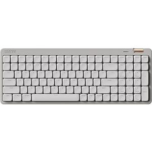 Flow Lite 100 Keys Low Profile Mechanical Keyboard, Swappable Rechargeable Wireless Keyboard with 2.4G Receiver, Bluetooth and Wired Connection for Windows, Mac/Spector Linear Switches (Marble)